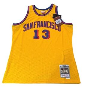 MITCHELL & NESS WILT CHAMBERLAIN L GOLDEN STATE WARRIORS $135 NWT SWINGMAN HWC